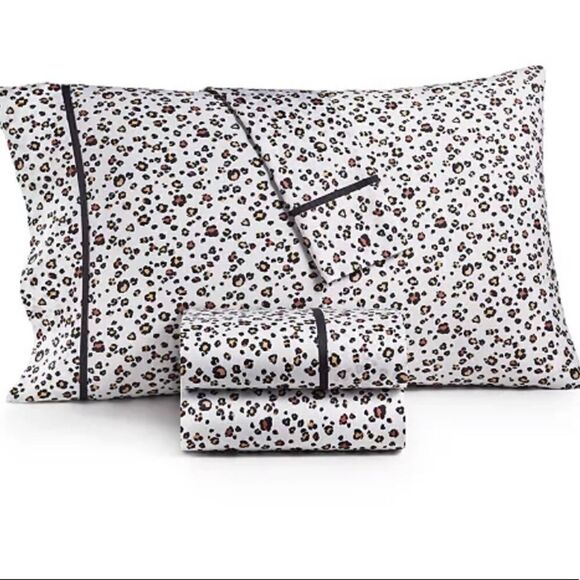Whim By Martha Stewart leopard print Twin Sheets - Picture 1 of 4